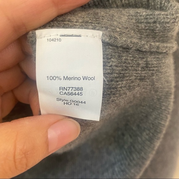 Madewell Gray 100% Merino Wool Pullover Sweater - Picture 9 of 10